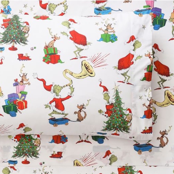 Pottery Barn Kids Other - Pottery Barn Kids Grinch Rudolph Christmas Pillowcase Sham Bundle NEW